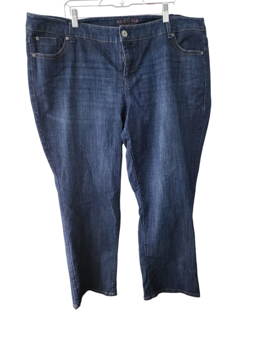 Sonoma Plus Modern Straight Jeans Blue sz 22W